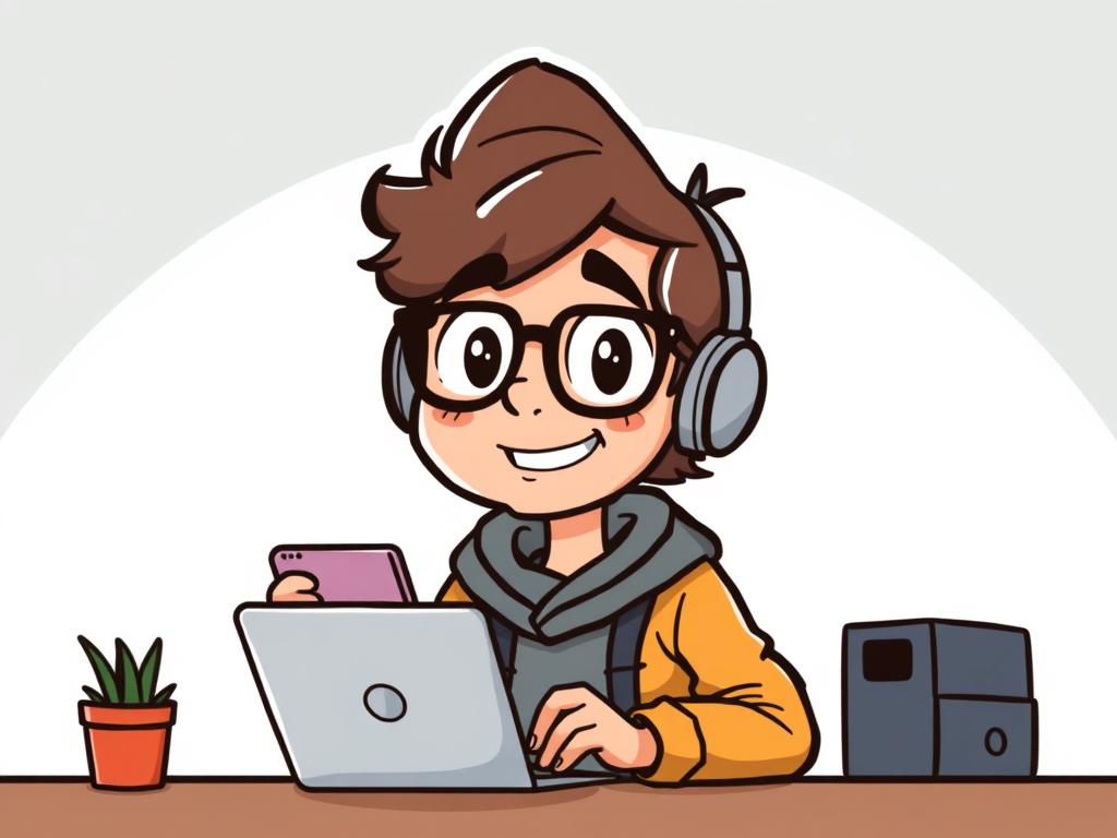 cartoon blogger cartoon bloggerфото